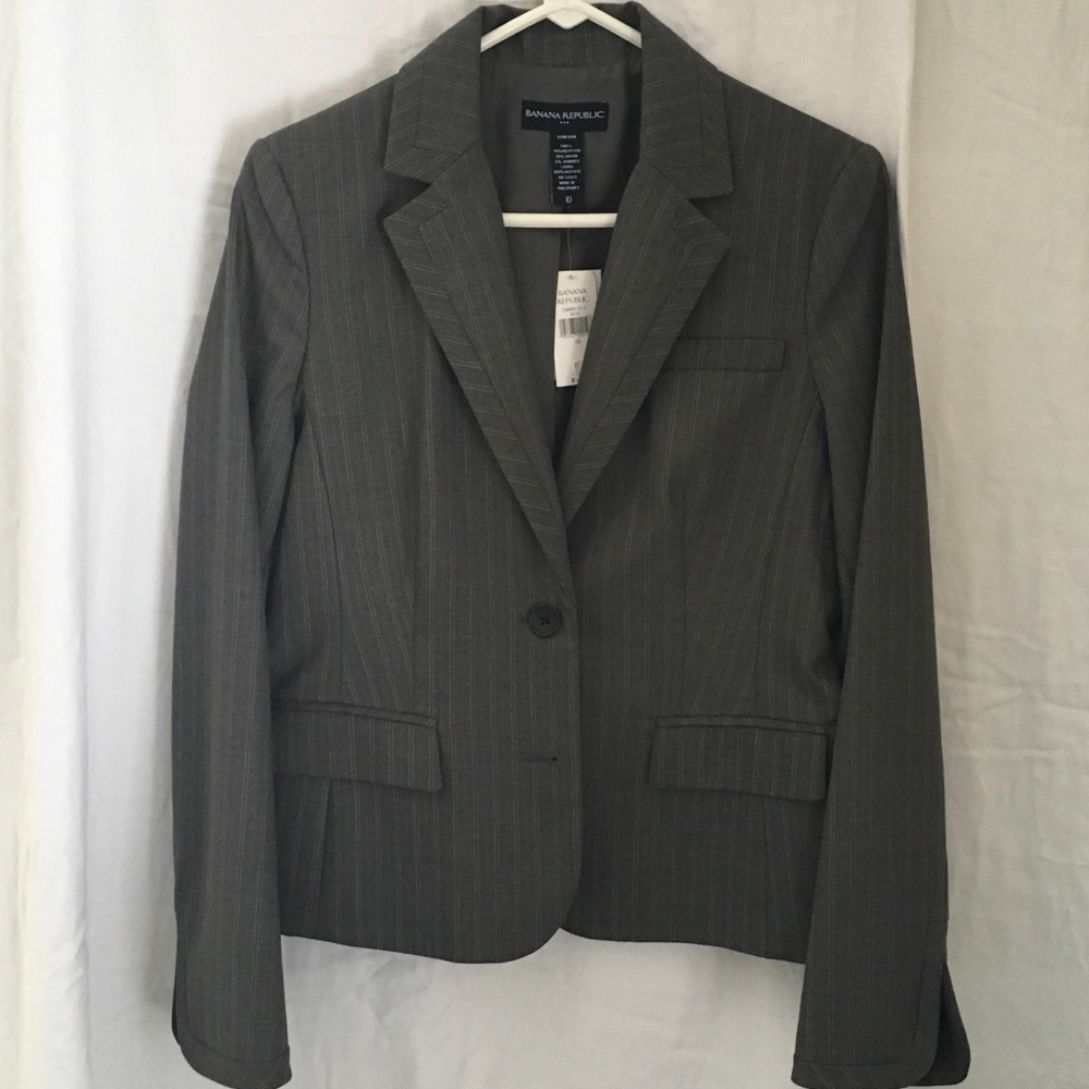 NWT Banana Republic Gray Blazer